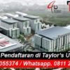 biaya kuliah di taylors university malaysia